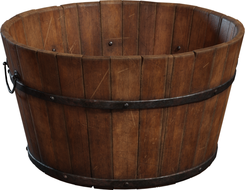 Wooden Bucket 02